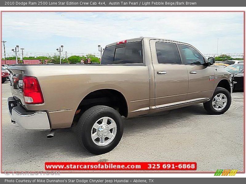 Austin Tan Pearl / Light Pebble Beige/Bark Brown 2010 Dodge Ram 2500 Lone Star Edition Crew Cab 4x4