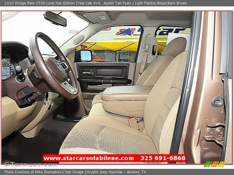 Austin Tan Pearl / Light Pebble Beige/Bark Brown 2010 Dodge Ram 2500 Lone Star Edition Crew Cab 4x4