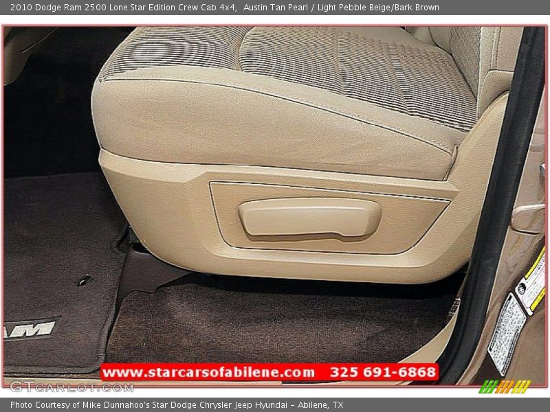 Austin Tan Pearl / Light Pebble Beige/Bark Brown 2010 Dodge Ram 2500 Lone Star Edition Crew Cab 4x4