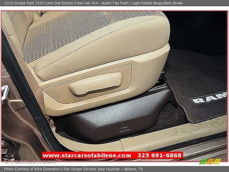 Austin Tan Pearl / Light Pebble Beige/Bark Brown 2010 Dodge Ram 2500 Lone Star Edition Crew Cab 4x4