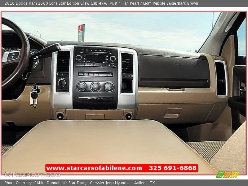 Austin Tan Pearl / Light Pebble Beige/Bark Brown 2010 Dodge Ram 2500 Lone Star Edition Crew Cab 4x4