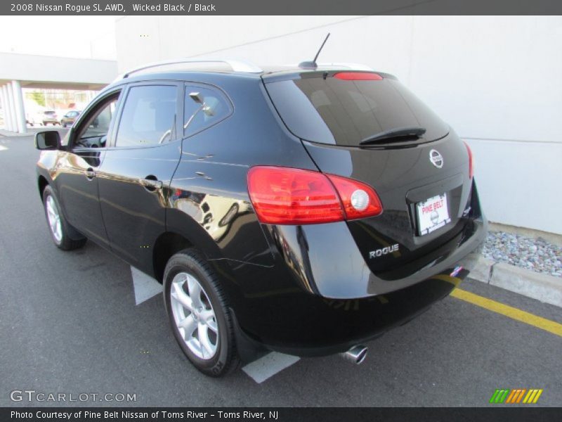 Wicked Black / Black 2008 Nissan Rogue SL AWD
