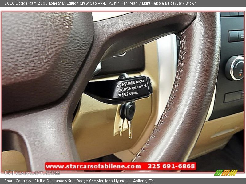 Austin Tan Pearl / Light Pebble Beige/Bark Brown 2010 Dodge Ram 2500 Lone Star Edition Crew Cab 4x4