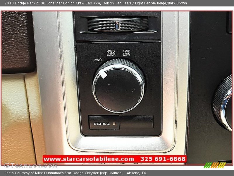 Austin Tan Pearl / Light Pebble Beige/Bark Brown 2010 Dodge Ram 2500 Lone Star Edition Crew Cab 4x4