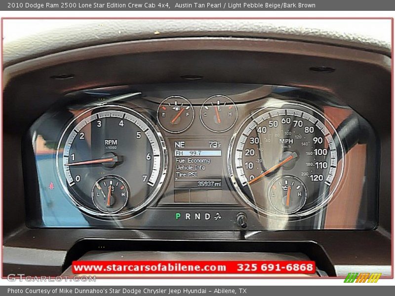 Austin Tan Pearl / Light Pebble Beige/Bark Brown 2010 Dodge Ram 2500 Lone Star Edition Crew Cab 4x4