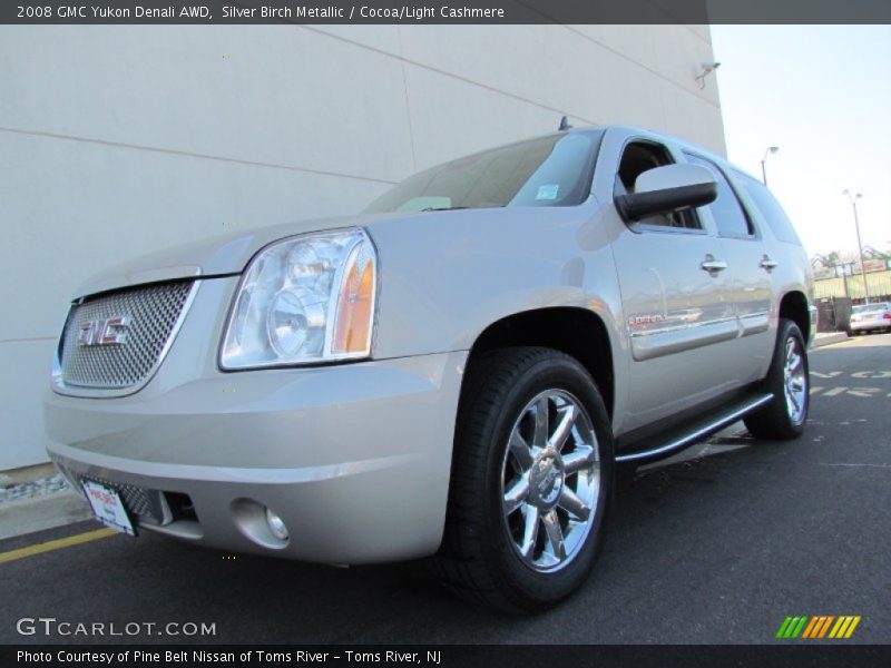 Silver Birch Metallic / Cocoa/Light Cashmere 2008 GMC Yukon Denali AWD