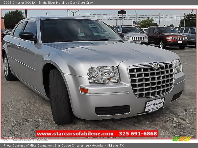 Bright Silver Metallic / Dark Slate Gray 2008 Chrysler 300 LX