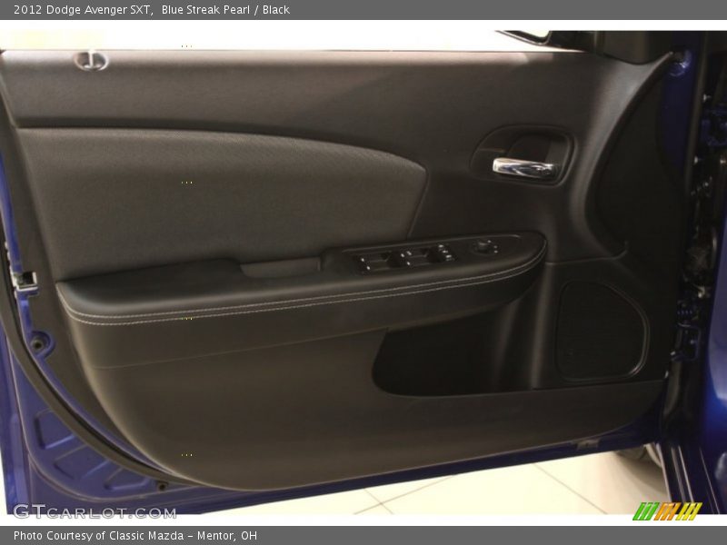 Blue Streak Pearl / Black 2012 Dodge Avenger SXT