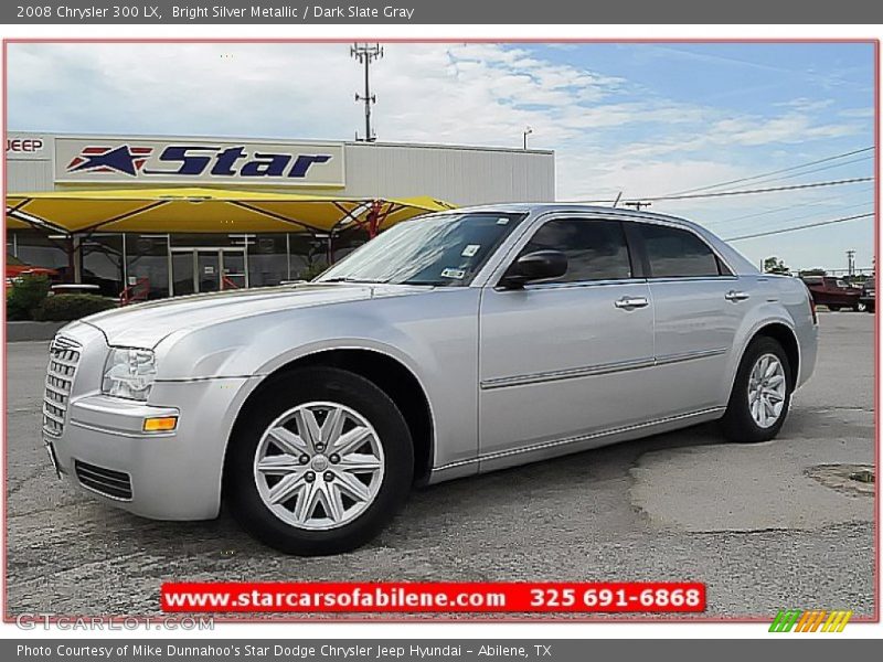 Bright Silver Metallic / Dark Slate Gray 2008 Chrysler 300 LX