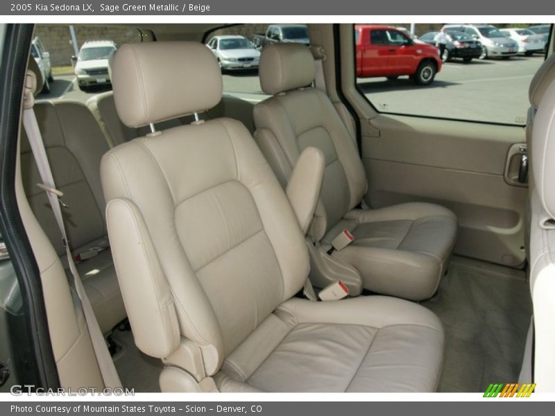 Sage Green Metallic / Beige 2005 Kia Sedona LX