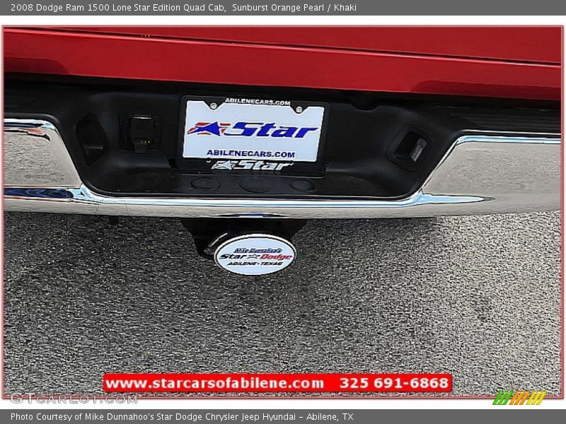Sunburst Orange Pearl / Khaki 2008 Dodge Ram 1500 Lone Star Edition Quad Cab