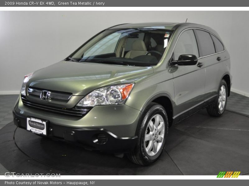 Green Tea Metallic / Ivory 2009 Honda CR-V EX 4WD