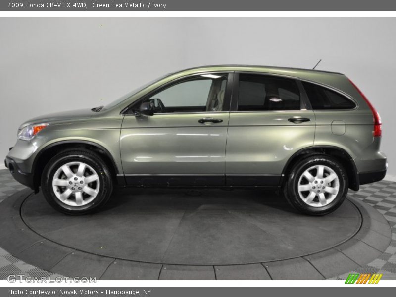 Green Tea Metallic / Ivory 2009 Honda CR-V EX 4WD