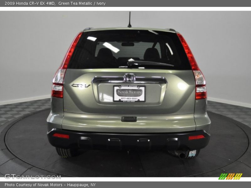 Green Tea Metallic / Ivory 2009 Honda CR-V EX 4WD