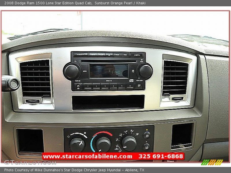 Sunburst Orange Pearl / Khaki 2008 Dodge Ram 1500 Lone Star Edition Quad Cab