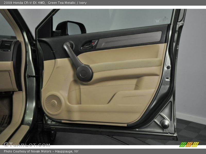 Green Tea Metallic / Ivory 2009 Honda CR-V EX 4WD