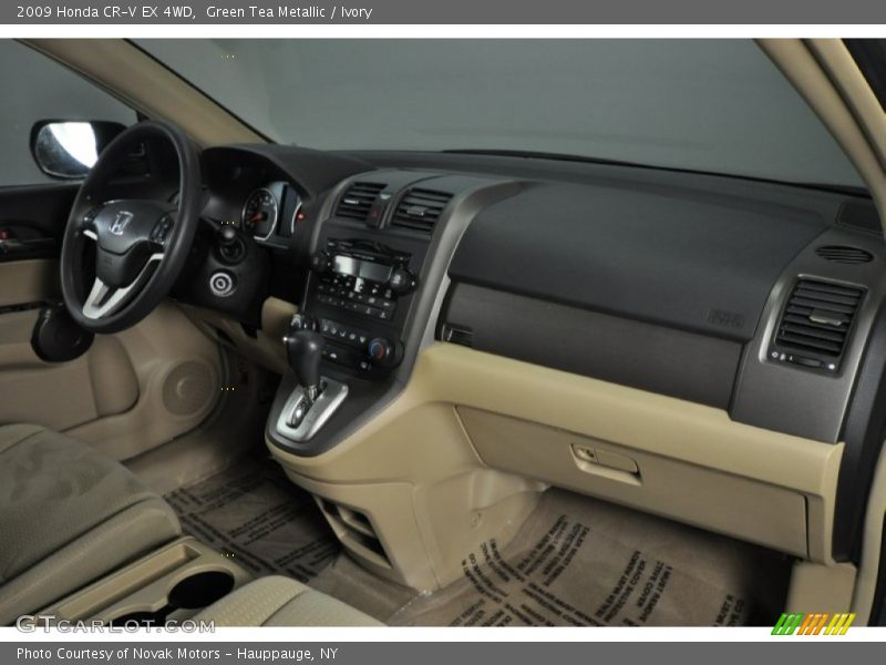 Green Tea Metallic / Ivory 2009 Honda CR-V EX 4WD