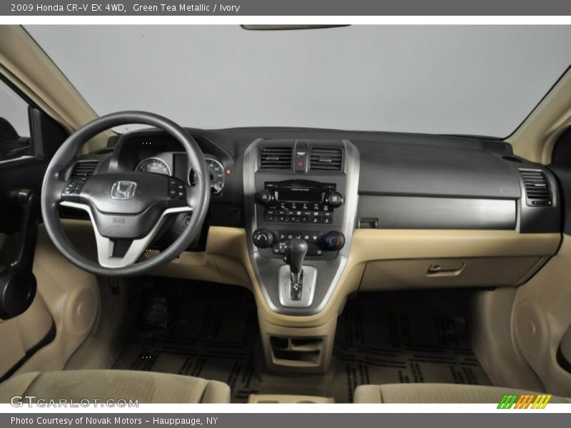 Green Tea Metallic / Ivory 2009 Honda CR-V EX 4WD