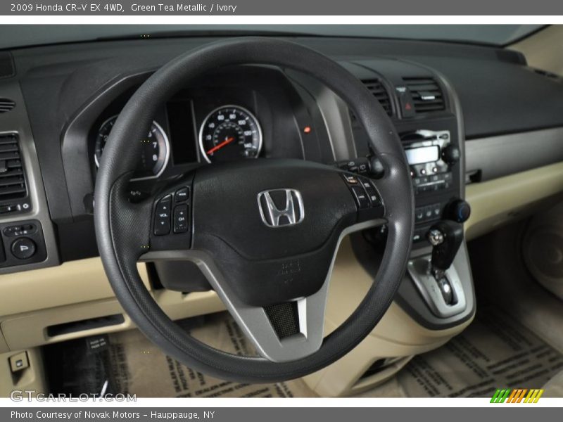 Green Tea Metallic / Ivory 2009 Honda CR-V EX 4WD