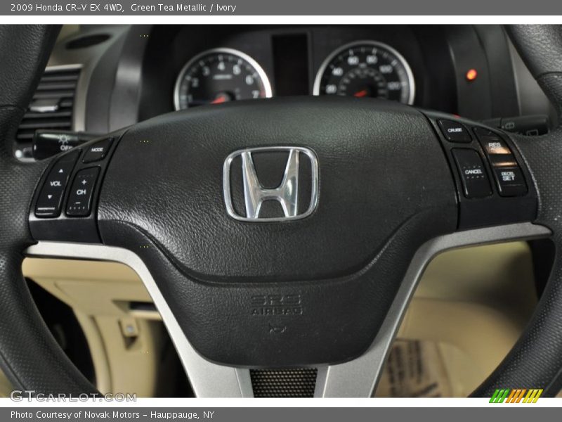 Green Tea Metallic / Ivory 2009 Honda CR-V EX 4WD