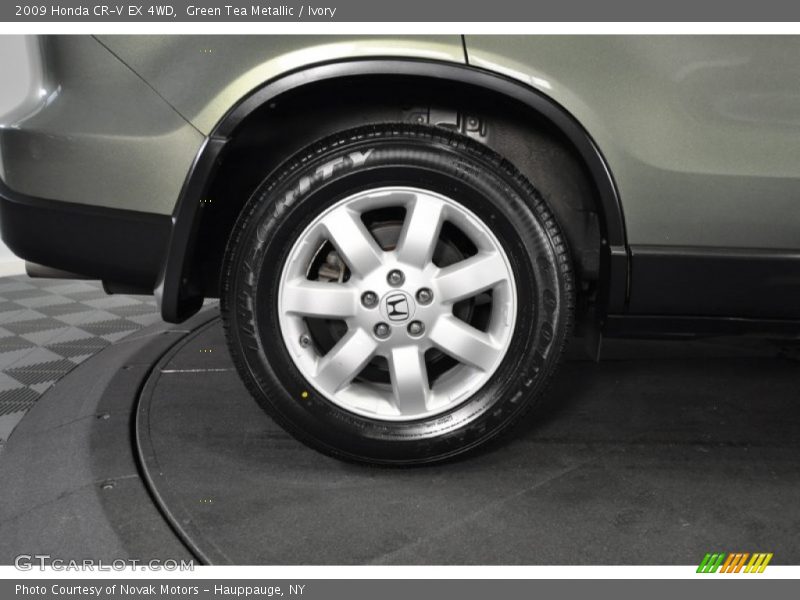Green Tea Metallic / Ivory 2009 Honda CR-V EX 4WD