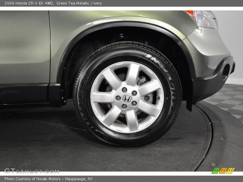 Green Tea Metallic / Ivory 2009 Honda CR-V EX 4WD