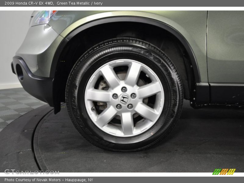 Green Tea Metallic / Ivory 2009 Honda CR-V EX 4WD
