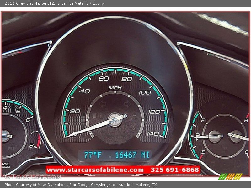 Silver Ice Metallic / Ebony 2012 Chevrolet Malibu LTZ