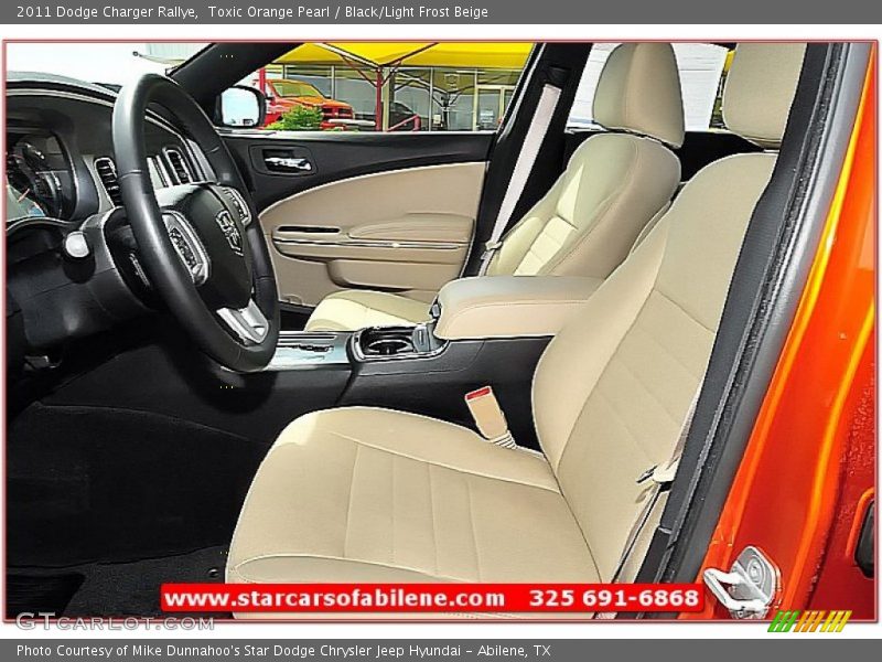 Toxic Orange Pearl / Black/Light Frost Beige 2011 Dodge Charger Rallye