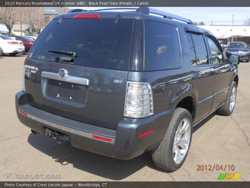 Black Pearl Slate Metallic / Camel 2010 Mercury Mountaineer V6 Premier AWD