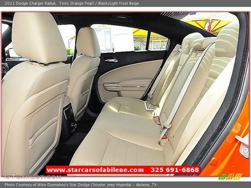 Toxic Orange Pearl / Black/Light Frost Beige 2011 Dodge Charger Rallye