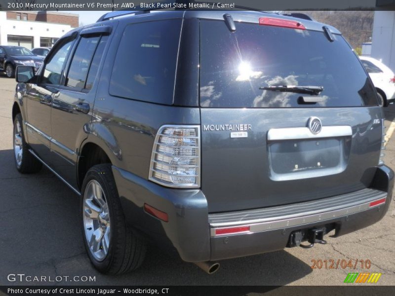Black Pearl Slate Metallic / Camel 2010 Mercury Mountaineer V6 Premier AWD