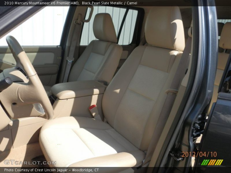 Black Pearl Slate Metallic / Camel 2010 Mercury Mountaineer V6 Premier AWD