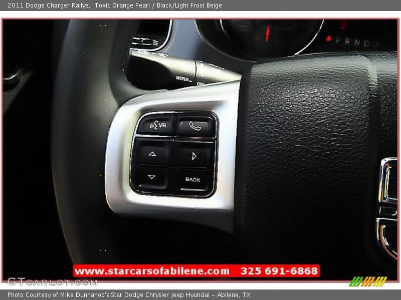 Toxic Orange Pearl / Black/Light Frost Beige 2011 Dodge Charger Rallye