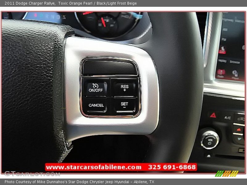 Toxic Orange Pearl / Black/Light Frost Beige 2011 Dodge Charger Rallye
