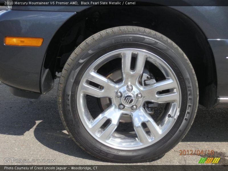 Black Pearl Slate Metallic / Camel 2010 Mercury Mountaineer V6 Premier AWD
