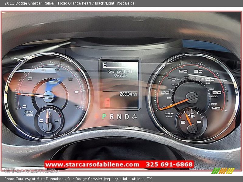 Toxic Orange Pearl / Black/Light Frost Beige 2011 Dodge Charger Rallye