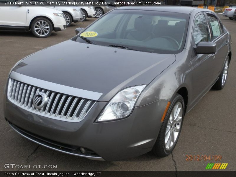 Sterling Gray Metallic / Dark Charcoal/Medium Light Stone 2010 Mercury Milan V6 Premier