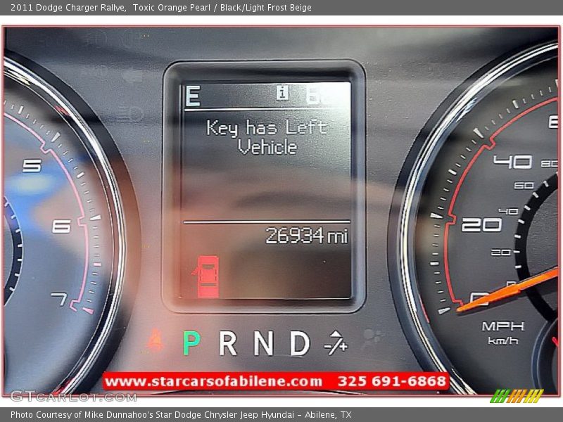 Toxic Orange Pearl / Black/Light Frost Beige 2011 Dodge Charger Rallye
