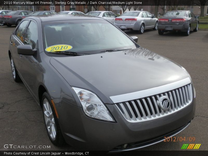 Sterling Gray Metallic / Dark Charcoal/Medium Light Stone 2010 Mercury Milan V6 Premier