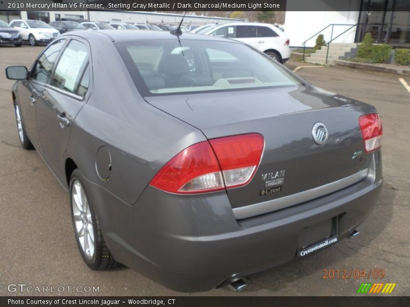 Sterling Gray Metallic / Dark Charcoal/Medium Light Stone 2010 Mercury Milan V6 Premier