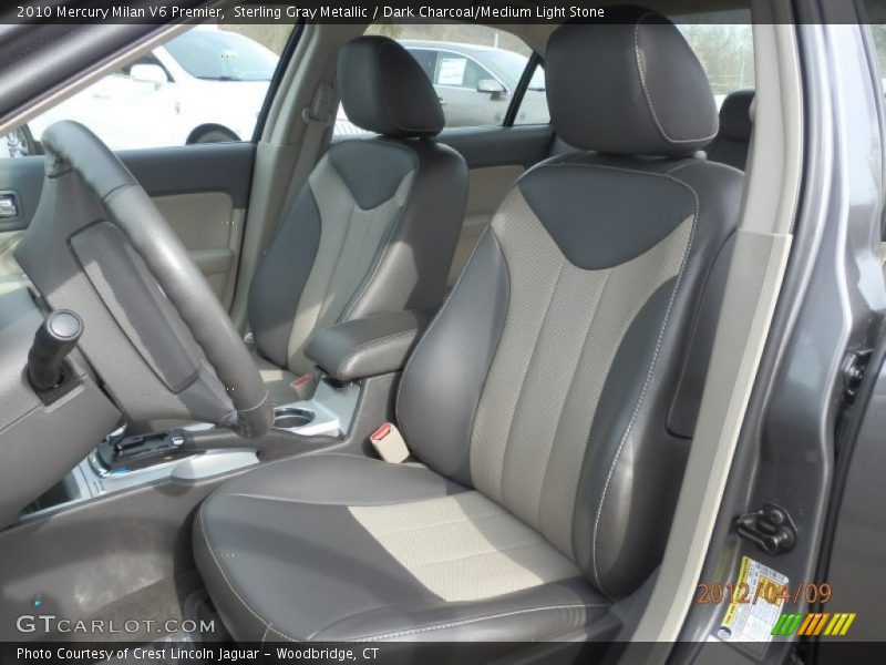 Sterling Gray Metallic / Dark Charcoal/Medium Light Stone 2010 Mercury Milan V6 Premier