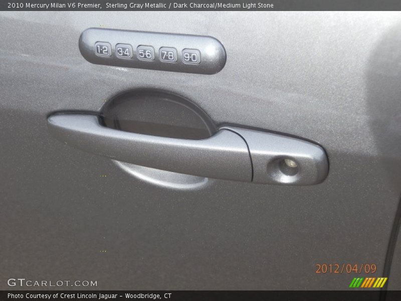 Sterling Gray Metallic / Dark Charcoal/Medium Light Stone 2010 Mercury Milan V6 Premier