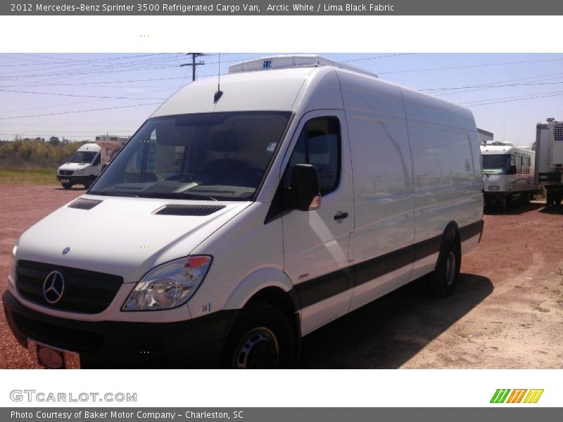 Arctic White / Lima Black Fabric 2012 Mercedes-Benz Sprinter 3500 Refrigerated Cargo Van