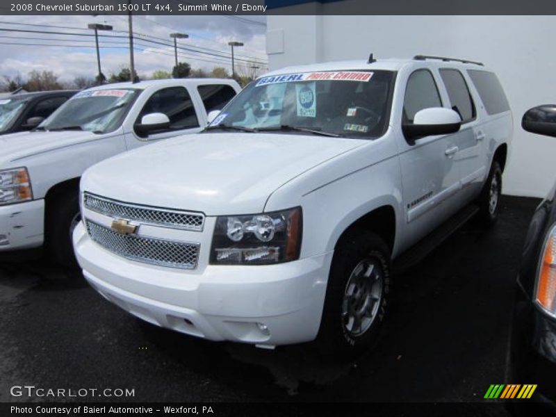 Summit White / Ebony 2008 Chevrolet Suburban 1500 LT 4x4