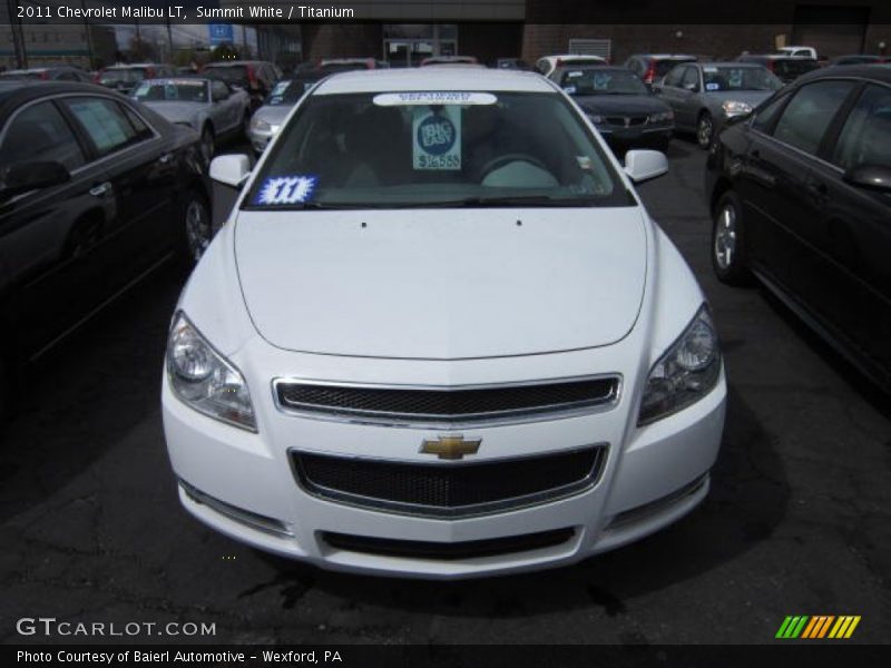 Summit White / Titanium 2011 Chevrolet Malibu LT