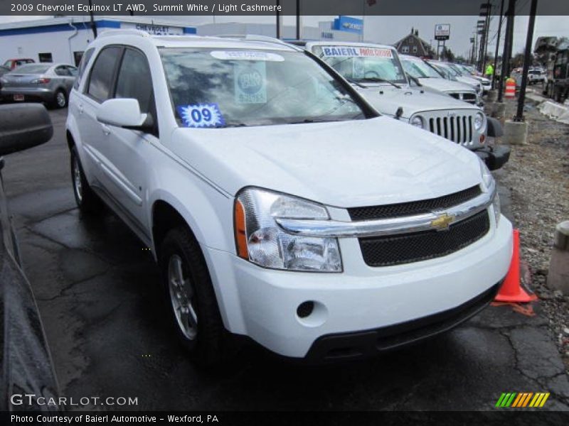 Summit White / Light Cashmere 2009 Chevrolet Equinox LT AWD