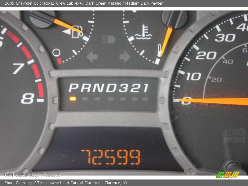 Dark Green Metallic / Medium Dark Pewter 2005 Chevrolet Colorado LS Crew Cab 4x4