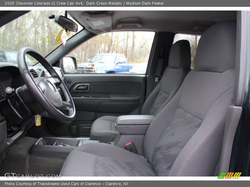 Dark Green Metallic / Medium Dark Pewter 2005 Chevrolet Colorado LS Crew Cab 4x4