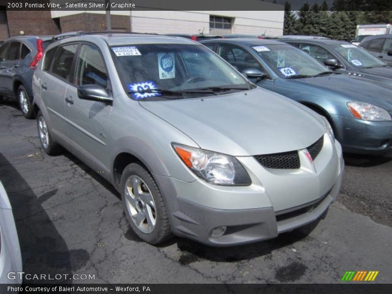 Satellite Silver / Graphite 2003 Pontiac Vibe